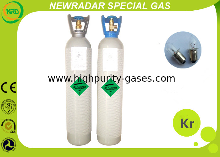 Safety Odorless Krypton Noble Gas / Monatomic Gas UN1056 High Purity
